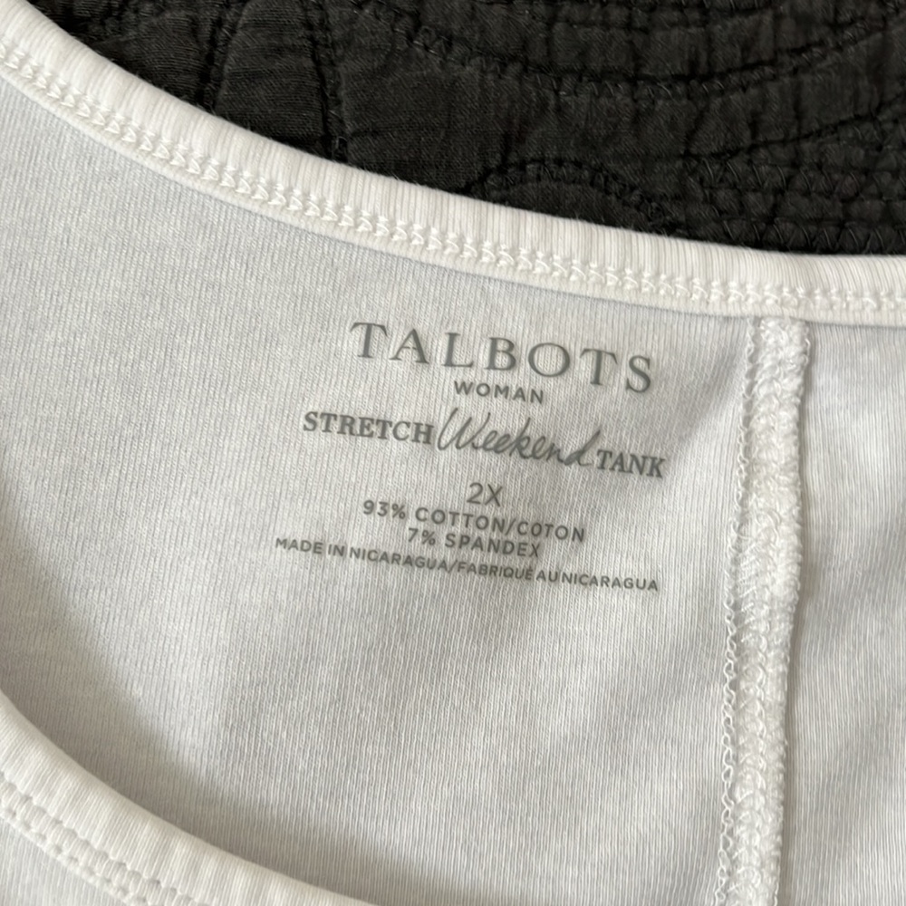 Talbots Weekender Tank White - Picture 2 of 4